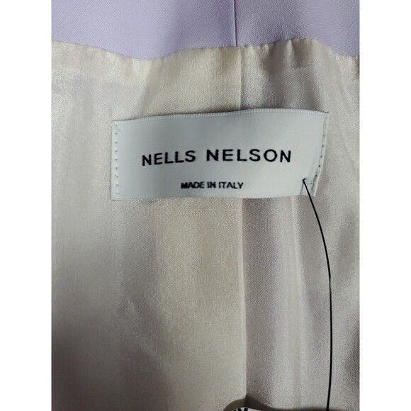Nells Nelson Collarless Jacket Blazer Purple Lavender Wool/ Silk Size 40/ 4 NWT - Picture 3 of 10